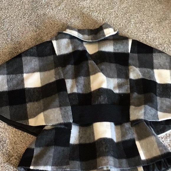 ALYX classic cape jackets, black and white plaid, size large - Picture 5 of 5